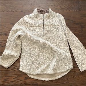 Comfy Green Tea Sherpa jacket